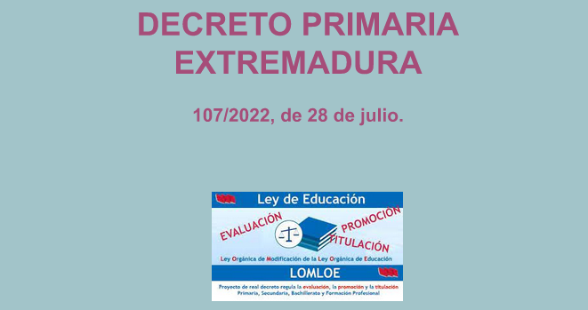 Decreto Primaria Extremadura